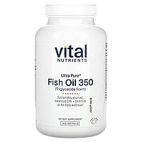 Vital Nutrients, Ultra Pure, риб’ячий жир 350, лимон, 200 капсул