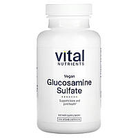 Vital Nutrients, веганський сульфат глюкозаміну, 120 веганських капсул