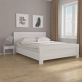 Ліжко двоспальне з ламелями, фасад МДФ GM-19