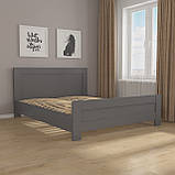 Ліжко двоспальне з ламелями, фасад МДФ GM-19, фото 6