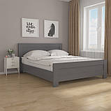 Ліжко двоспальне з ламелями, фасад МДФ GM-19, фото 5