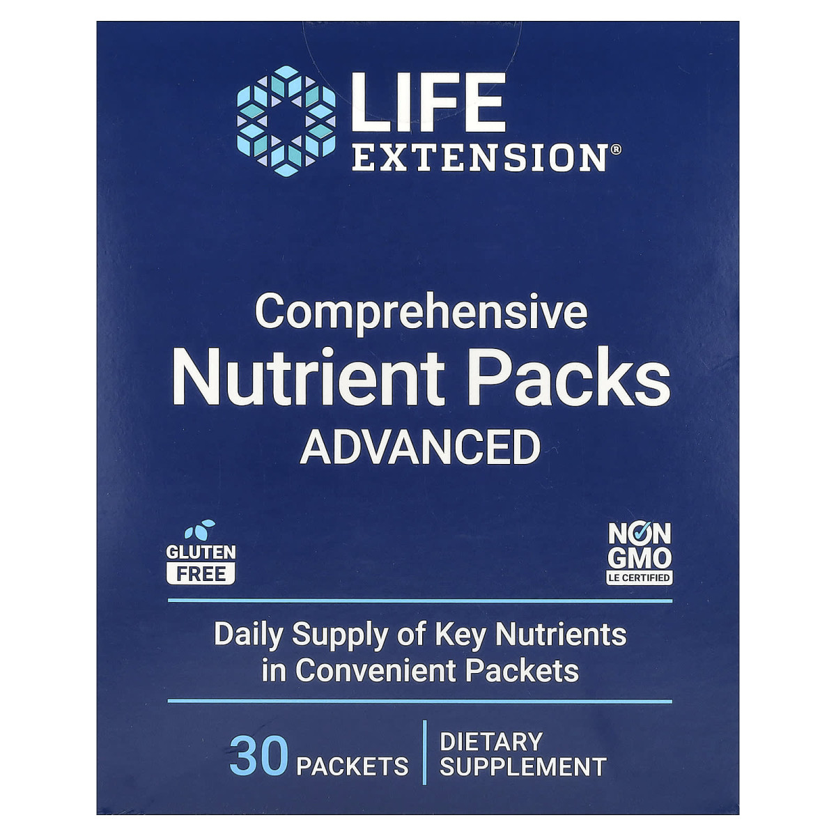 Комплексні покращені набори поживних речовин, Comprehensive Nutrient Packs Advanced, Life Extension, 30 пакетів
