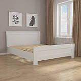 Ліжко двоспальне з ламелями, фасад МДФ GM-19, фото 2