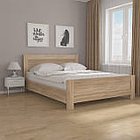 Ліжко двоспальне з ламелями, фасад МДФ GM-19, фото 3