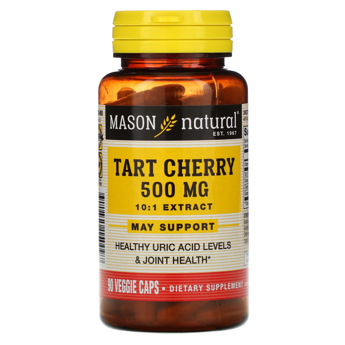 Вишневий пиріг, Mason Natural, 500 мг, 90 вегетаріанських капсул