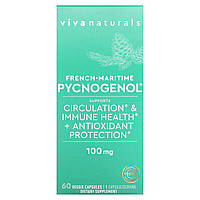 Viva Naturals, Pycnogenol із французької приморської сосни, 100 мг, 60 вегетаріанських капсул