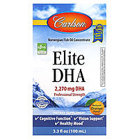 ДГК Carlson Labs (Elite DHA) 2270 мг 100 мл з апельсиновим смаком