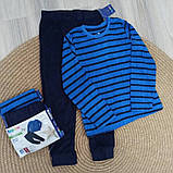 Махрова піжама (кофта + штани) Lupilu на хлопчика р.86-92,12-24 місяці, фото 3