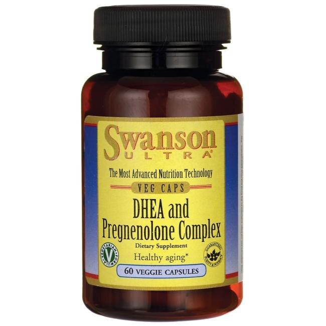 ДГЕА і комплекс прегненолона, DHEA and Pregnenolone Complex, Swanson, 60 капсул