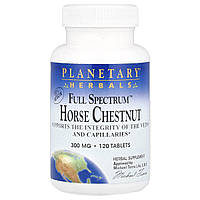 Кінський каштан повний спектр Planetary Herbals (Horse chestnut) 300 мг 120 таблеток