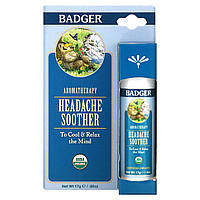 Бальзам від головного болю м'ята і лаванда заспокійливий засіб Badger Company (Headache Soother) 17 г