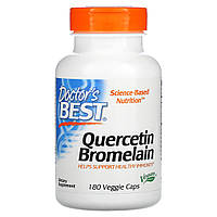 Кверцетин і Бромелаїн, Quercetin Bromelain, Doctor's Best, 180 капсул
