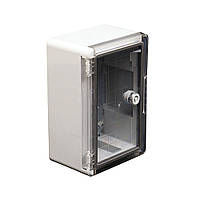 Корпус пластиковий IP65 200*300*130 FAR F900 ЩМП, прозорі двері, щит із монтажною панеллю, бокс, шафа