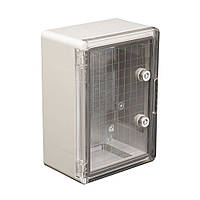 Корпус пластиковий IP65 300*400*170 FAR F902 ЩМП, прозорі двері, щит із монтажною панеллю, бокс, шафа