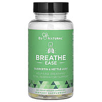 Здоров'я носових пазух і легенів, дихальні шляхи, BREATHE, Sinus & Lungs Respiratory Health, Eu Natural, 60 вегетаріанських капсул