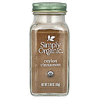 Кориця цейлонська органік Simply Organic (Ceylon Cinnamon) 59 г