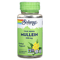 Коров'як, Mullein, Solaray, 330 мг, 100 вегетаріанських капсул