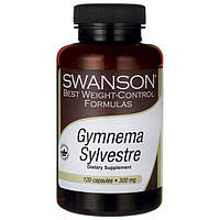 Джімнема Сильвестра, Gymnema Sylvestre, Swanson, 300 мг, 120 капсул