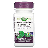 Джімнема стандартизована, Gymnema, Nature's Way, 500 мг, 60 вегетаріанських капсул