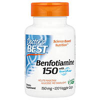 Бенфотіамін Doctor's Best (Benfotiamine) 150 мг 120 капсул