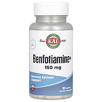 Бенфотіамін, Benfotiamine +, KAL, 150 мг, 60 капсул