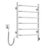 Рушникосушарка електрична 480х600 NAVIN Блюз Sensor з таймером ліва, біла, гарантія, фото 3