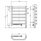 Рушникосушарка електрична 480х600 NAVIN Блюз Sensor з таймером ліва, біла, гарантія, фото 4
