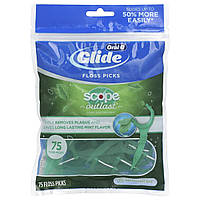 Для зубної нитки, Scope Floss Picks, Outlast Flavor, Oral-B, 75 шт