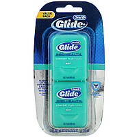 Зубна нитка, Glide, Pro-Health, Comfort Plus Floss, Mint, Oral-B, 2 шт по 40 м