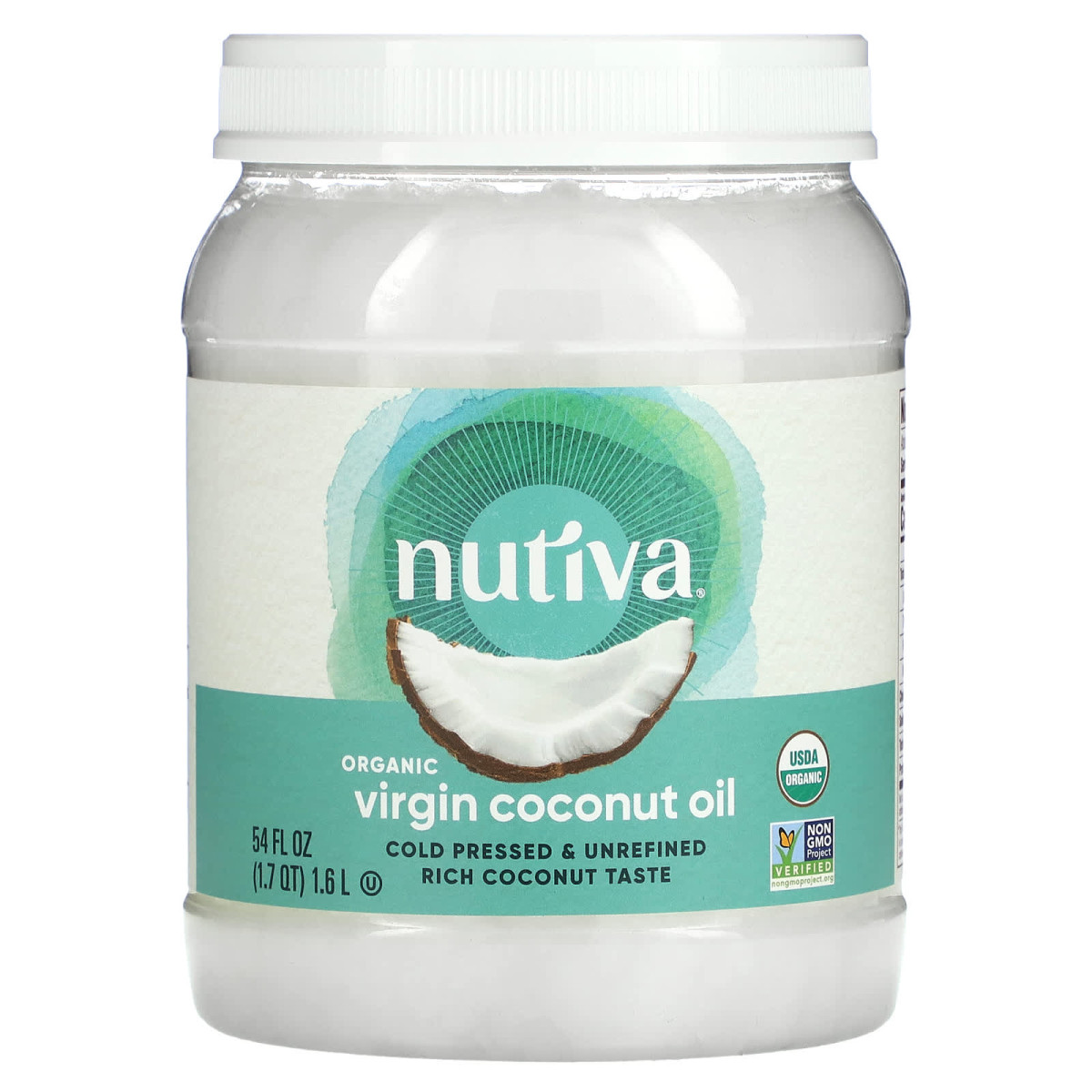 Кокосове масло Nutiva (Coconut Oil) 1600 мл