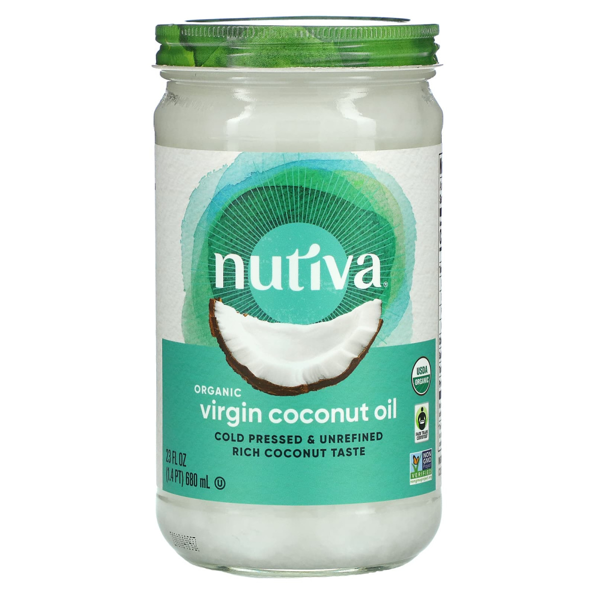 Кокосове масло Nutiva (Coconut Oil) 680 мл