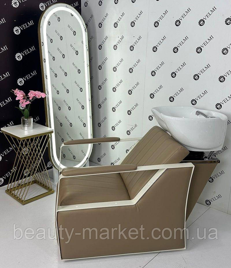 Перукарська мийка Bronx Lux White