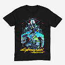 Футболка чорна Morze Cyberpunk 2077, фото 2