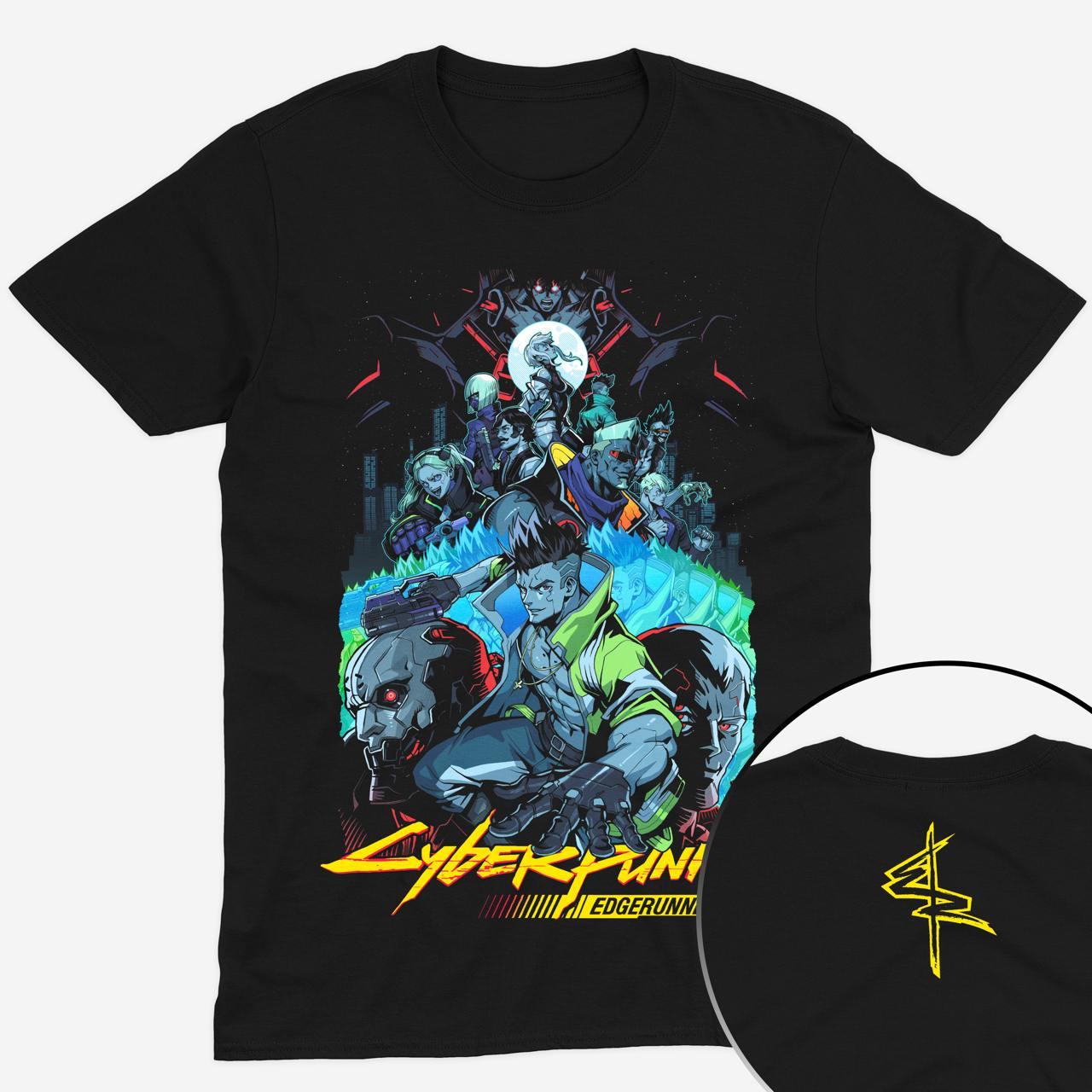 Футболка чорна Morze Cyberpunk 2077