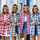 Сорочка жіноча ФЛАНЕЛЕВА КЛІТИНКА РОЖЕВО-СИНЯ 1611, фото 9