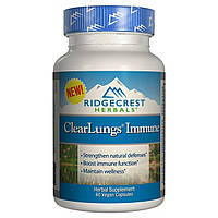 Імуностимулюючий комплекс для підтримки легень RidgeCrest Herbals (Herbals Clear Lungs Immune) 60 гелевих капсул
