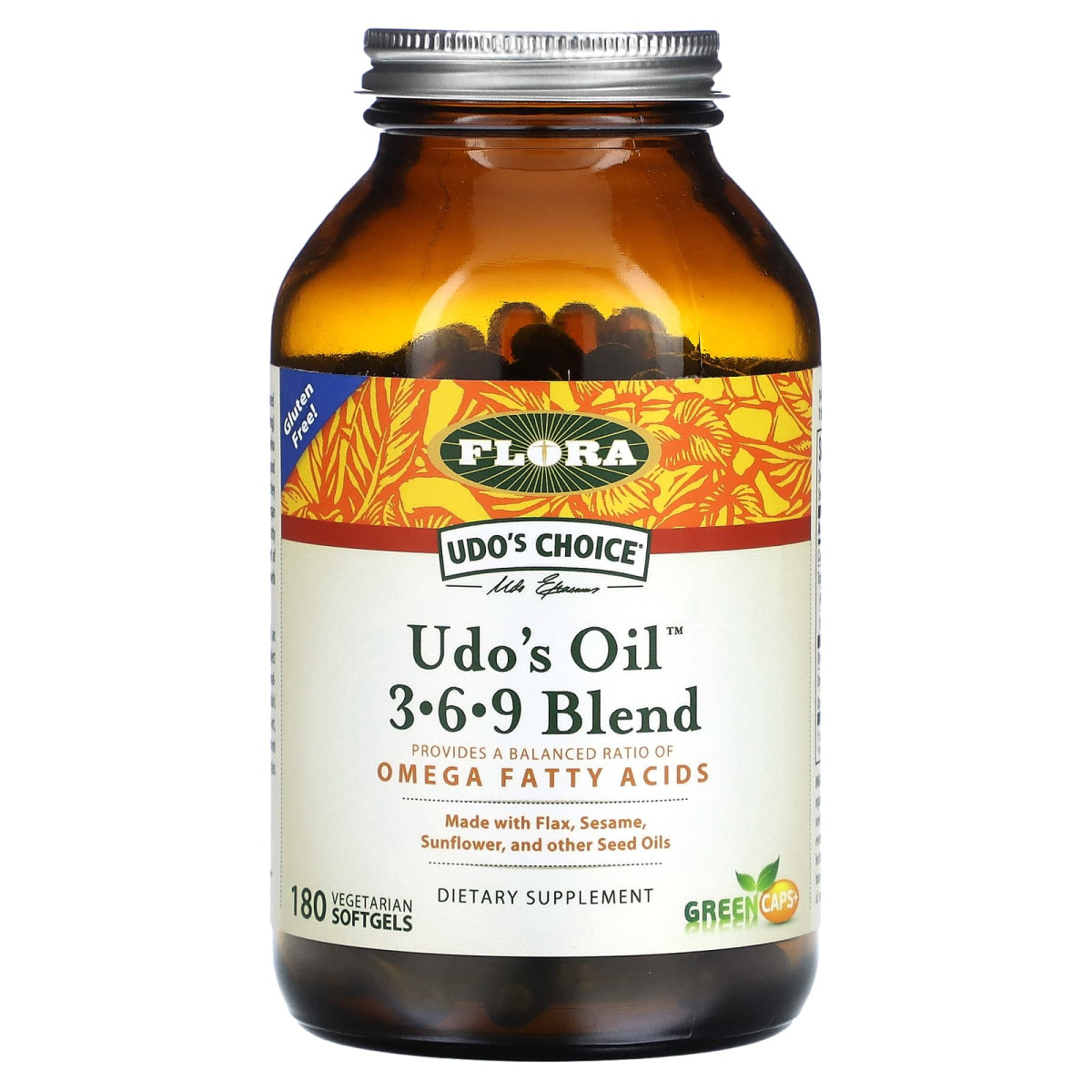 Омега 3-6-9 Flora (Udo's Oil 3-6-9 Blend) 180 капсул