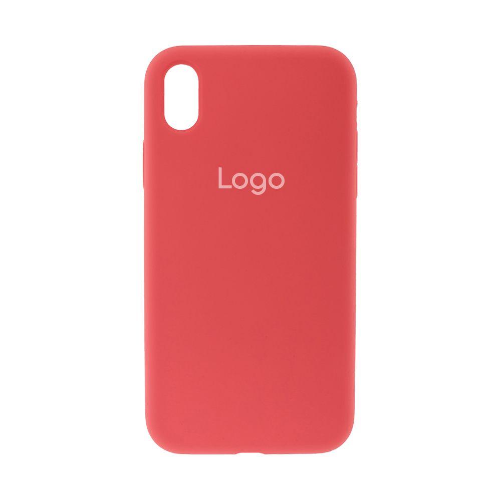 Чохол Silicone Case Full Size (AA) для iPhone Xr Колір 25.Camelia, фото 1