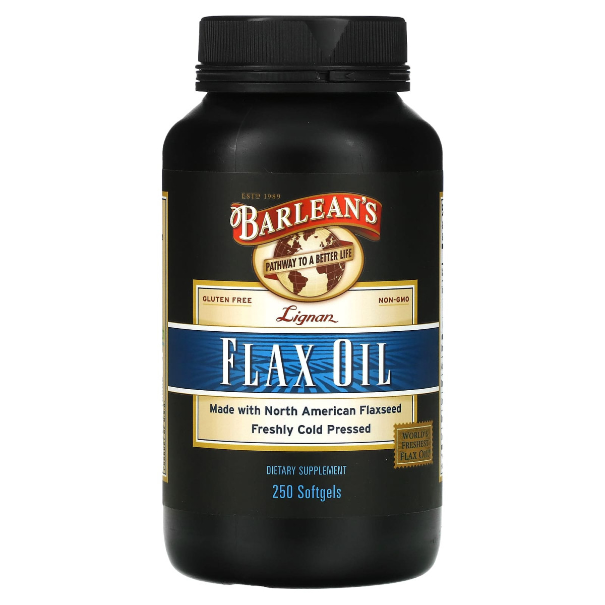 Лляна олія Barlean's (Flax Oil) 250 капсул