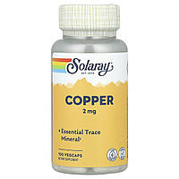 Мідь Solaray (Copper) 2 мг 100 капсул
