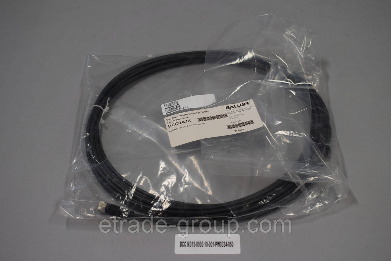 З'єднувальний кабель BALLUFF BCC_M313-0000-10-001-PW0334-050 (BCC0AJK)