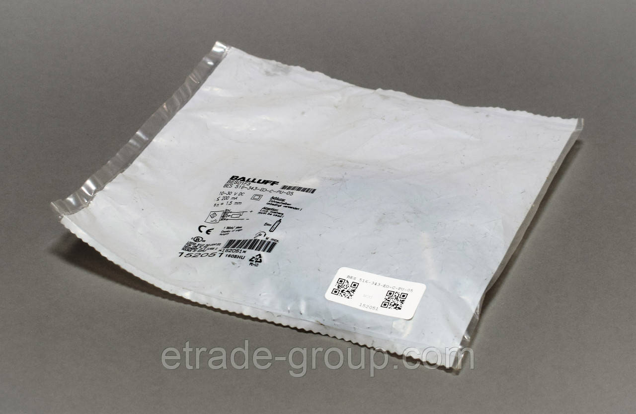 Індуктивний датчик BALLUFF BES_516-343-EO-C-PU-05 (BES01F3), фото 1