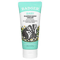 Крем від попрілостей календула з бджолиним воском і соняшником Badger Company (Diaper Cream) 87 мл