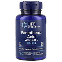 Пантотенова кислота Life Extension (Pantothenic acid) 500 мг 100 капсул
