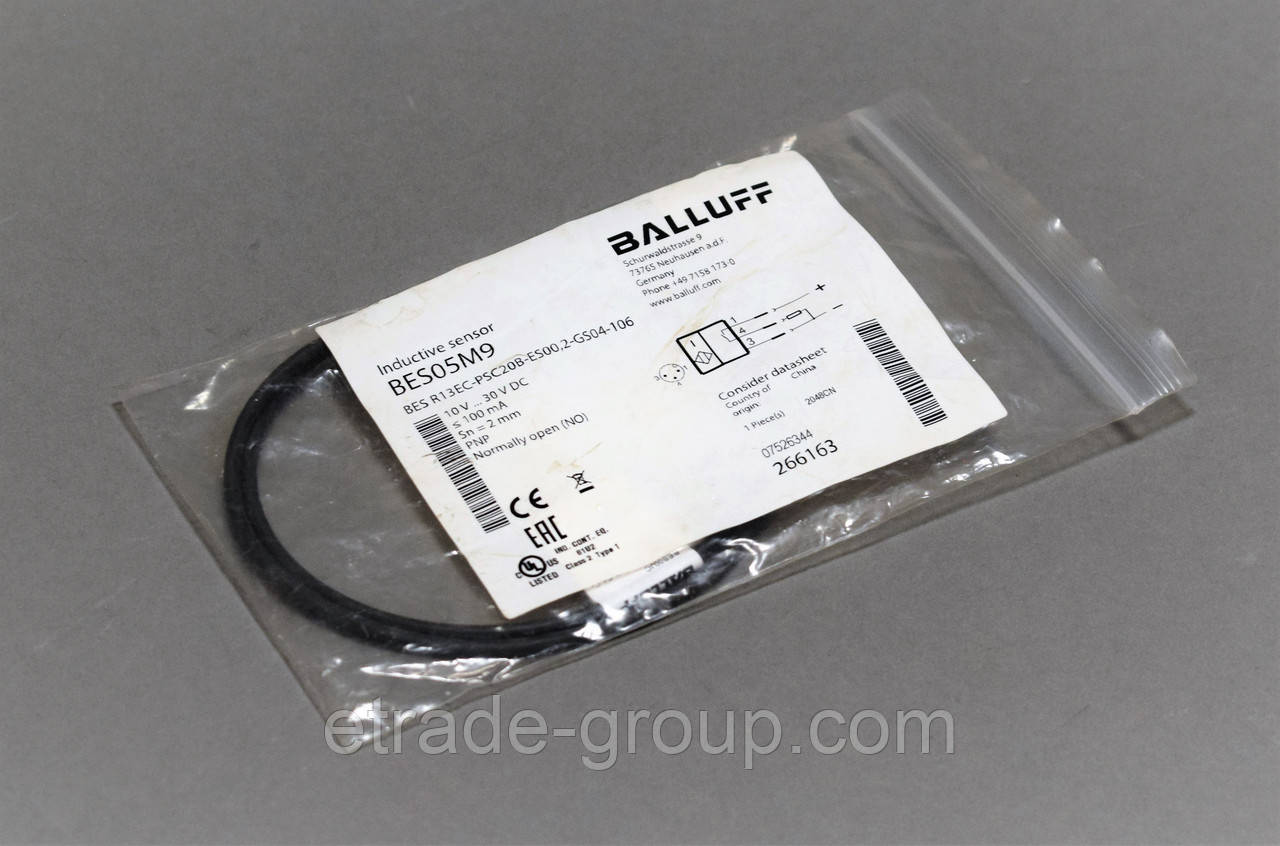 Індуктивний датчик BALLUFF BES_R13EC-PSC20B-ES00;2-GS04-106 (BES05M9)