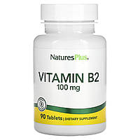 Рибофлавін вітамін B2 Nature's Plus (Riboflavin Vitamin B2) 100 мг 90 таблеток
