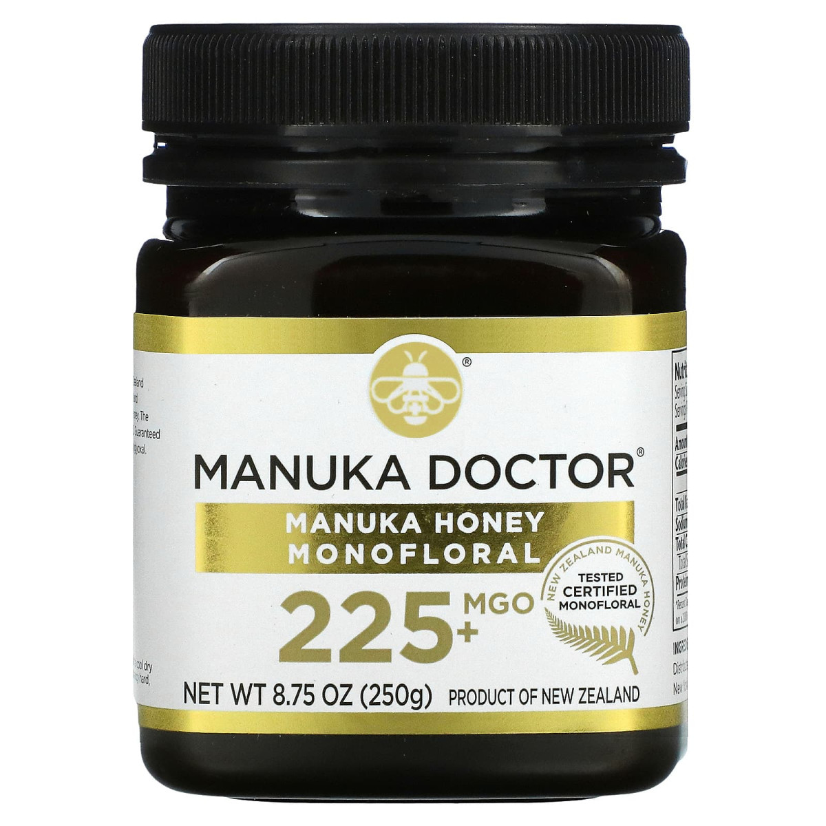Манука мед Manuka Doctor (Manuka Honey Monofloral) MGO 225+ 250 г
