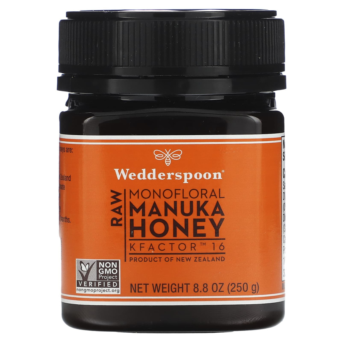 Манука мед цілісний Wedderspoon (Raw Manuka Honey) 250 г