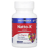 Наттокіназа, Natto-K, Enzymedica, 30 капсул