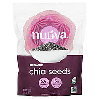 Органічні насіння чиа чорні Nutiva (Organic Chia Seed Black) 340 г